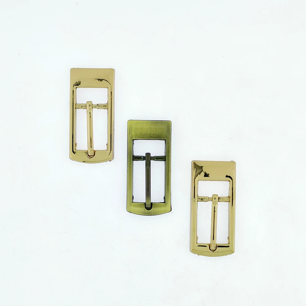 Zinc alloy custom metal needle buckle Material Shiny gold Metal needle roller belt buckle bag buckle