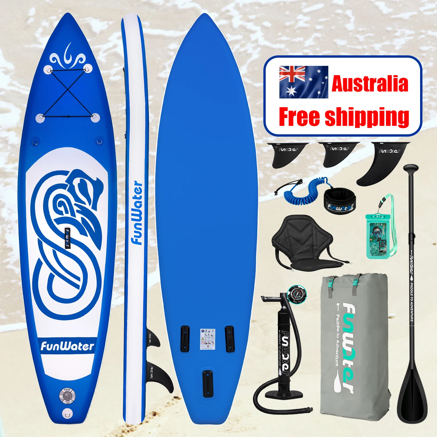 Australia Free Shipping Dropshipping hard paddle board surfing paddle board wakeboard inflatable carbon sup paddle sub board