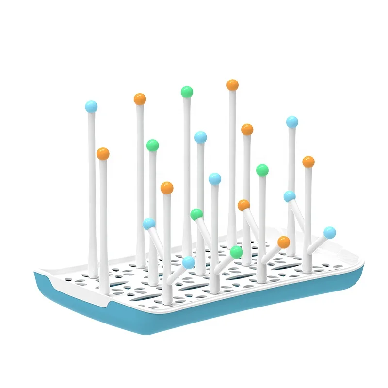 China Manufacturer factory bottle drying rack for baby bottle holder baby bottle drying rack with Tray dryer