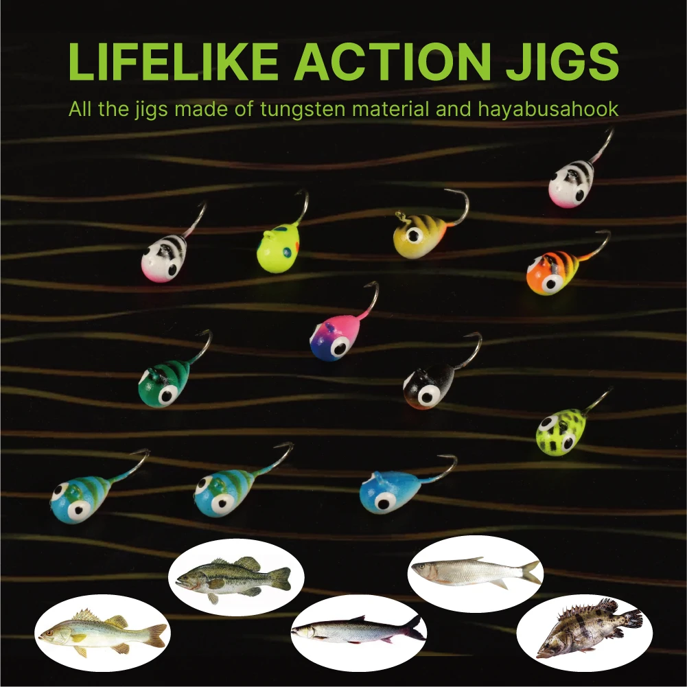 High Quality Tungsten Ice Fishing Jigs 97% Purity Tungsten Alloy Tear Drop Ice Jig Wholesaler
