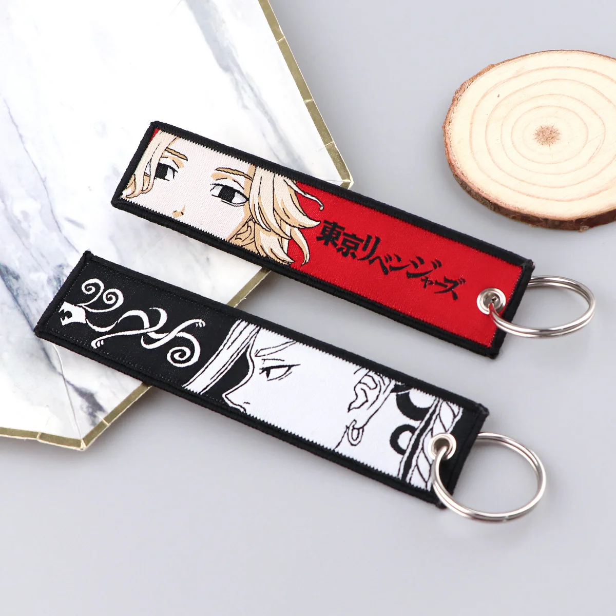 Lanyards Promotional Gift Cool Cartoon Tokyo Revengers Woven Keychain Anime Car Key Pendant Bag Decoration Lanyard Key Chains