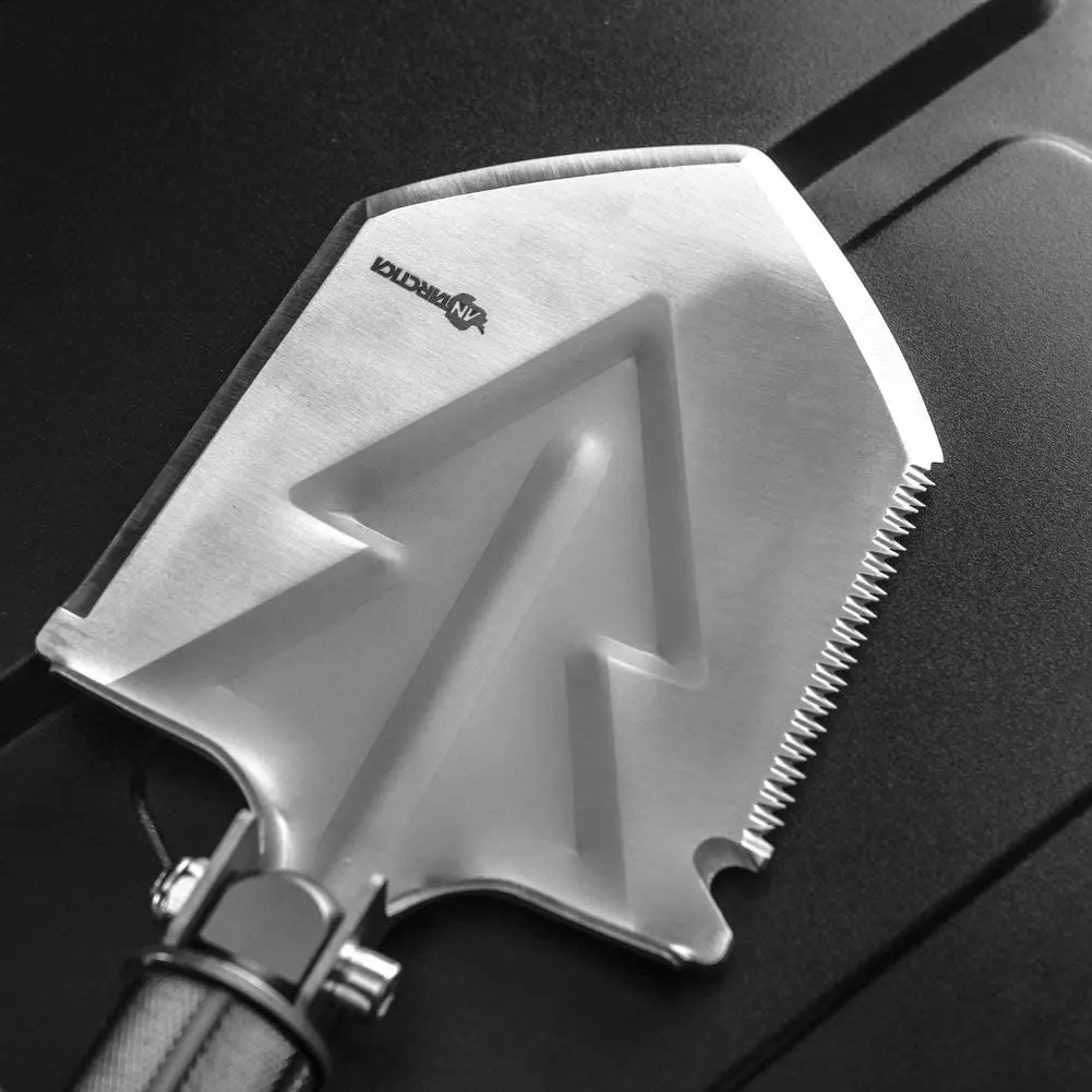 Antarctica Folding Shovel Survival Tools Multitool Compact Backpacking Tactical Entrenching Tool for Hunting, Camping, Hiking