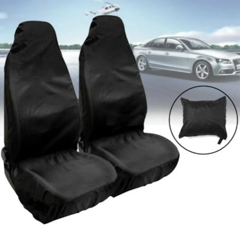 Universal 2PCS seat Protector waterproof Automotive Foldable Non-Slip front car