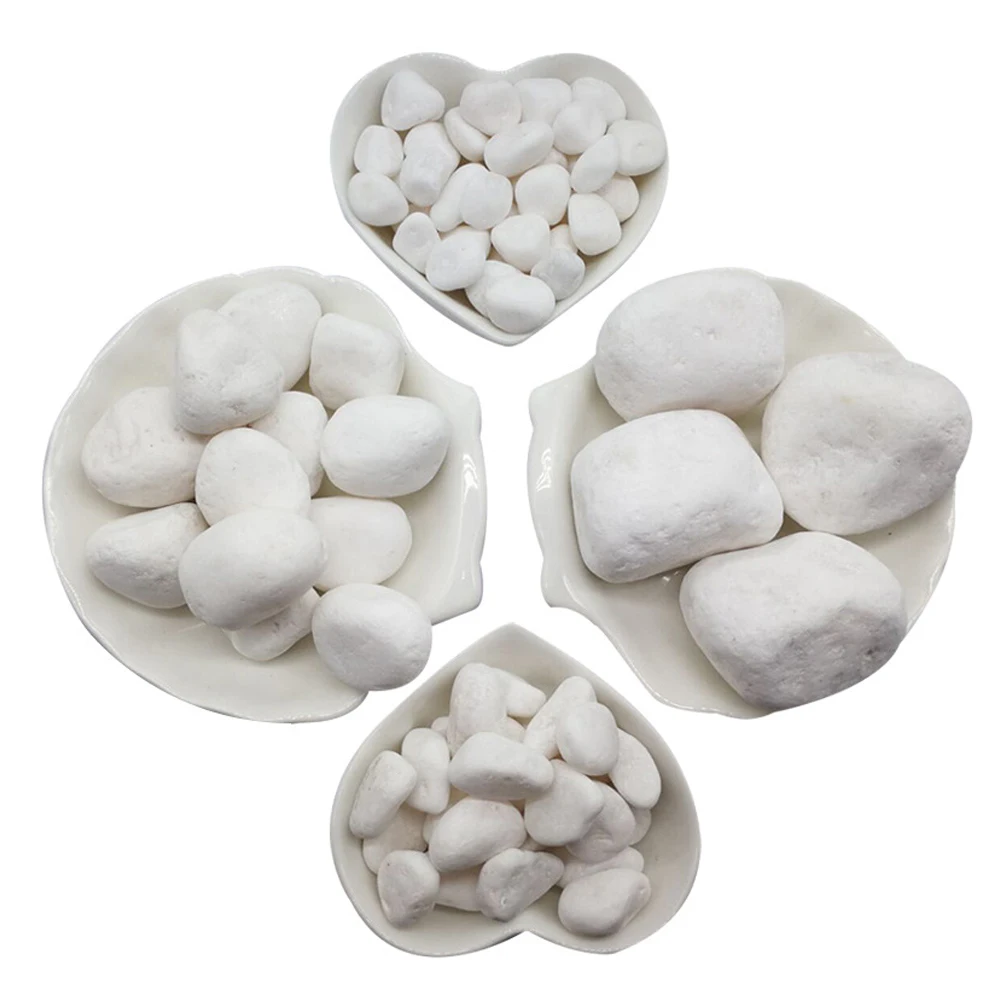
Natural White Paving Pebbles Stones River Cobblestones Bonsai Pebbles For Aquarium /Vase Plants Growing Decorative 