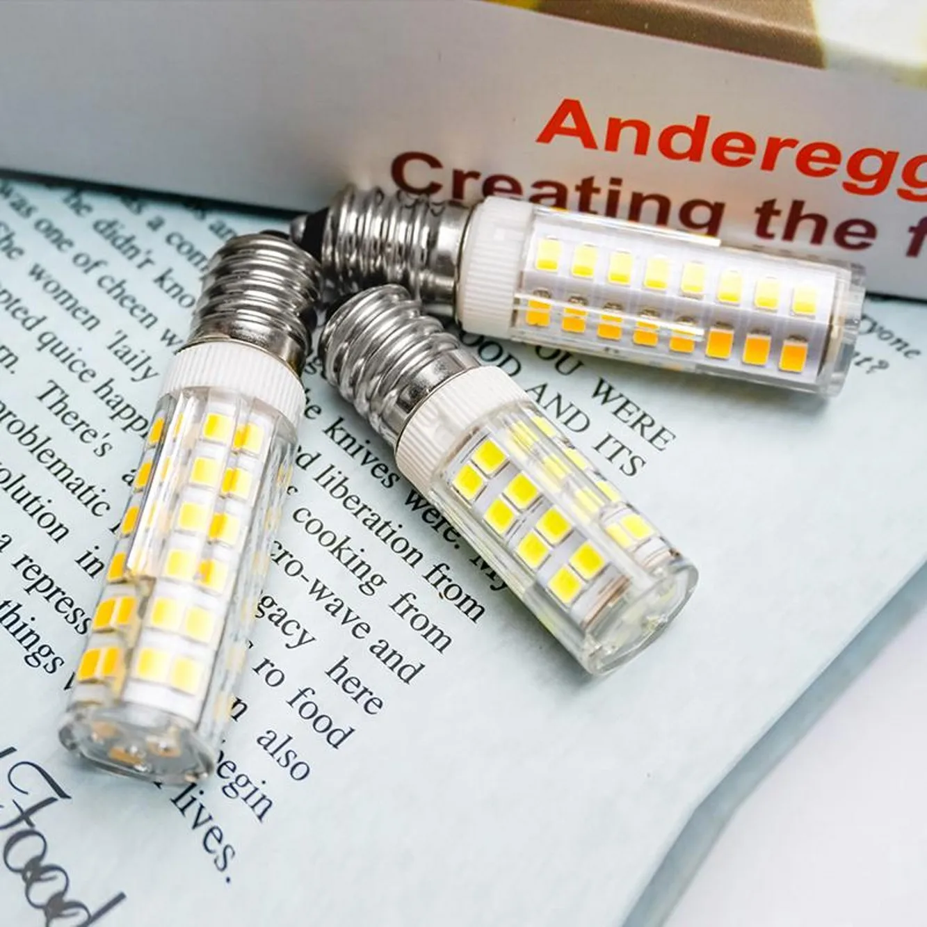 New E14 LED Mini Lamp 7W 9W12W 15W AC 220V 230V 240V LED Corn Bulb SMD2835 360 Beam Angle Replace Halogen Chandelier Lights