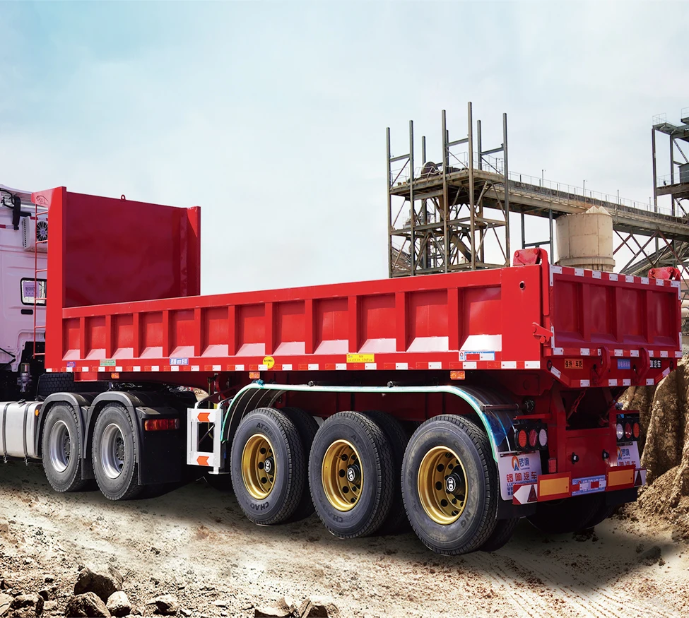 40ft 3 axle tipper semi trailer 3 axles dump semi trailer rear end dumper semi trailer ST ZZX GSN dumper Automotive Transport
