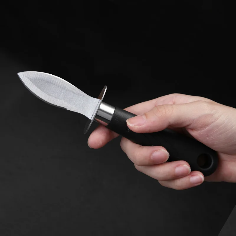 Cross-border hot sell stainless steel oyster knife wooden handle oyster knife