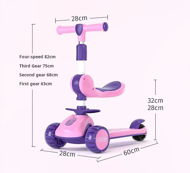 Kids Scooter Wholesale Multifunction Children Scooter Kids Three in one  Kick Kids Scooter For Children Toy