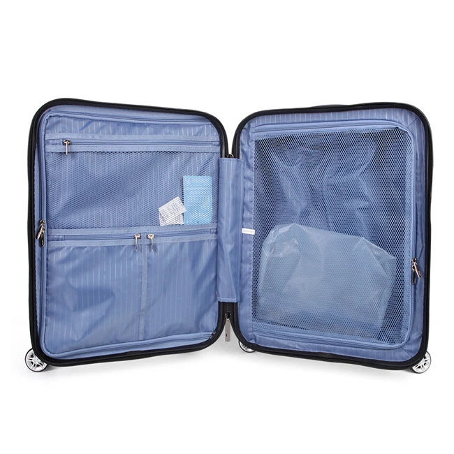 2021 Newest abs +pc 20 inch front pocket USB Charging trolley case travel bag luggage