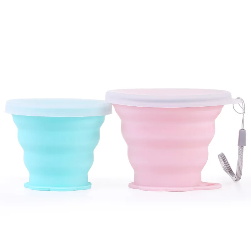 150 мл карманная детская Выдвижная силиконовая кружка Складная кофейная чашка