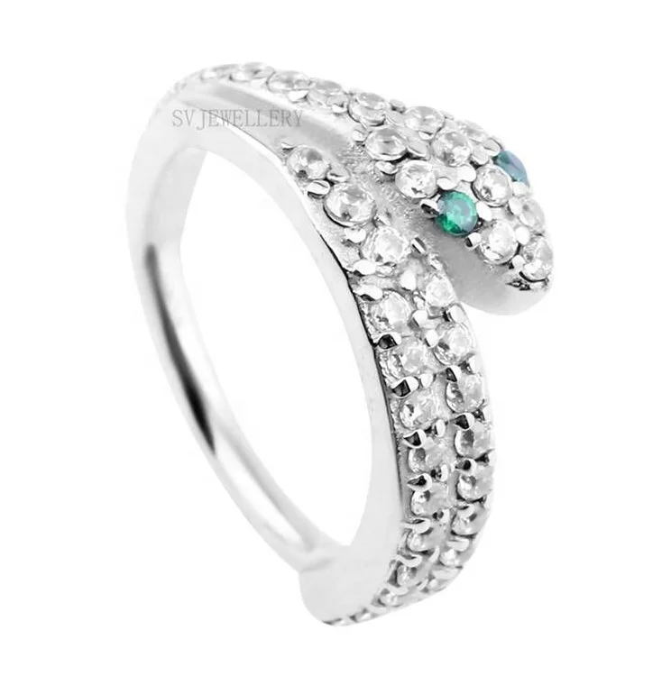 Titanium Snake CNC Design Hinged Segment Ring Zircon Hinged Ring Ear Cartilage Body Piercing Jewelry