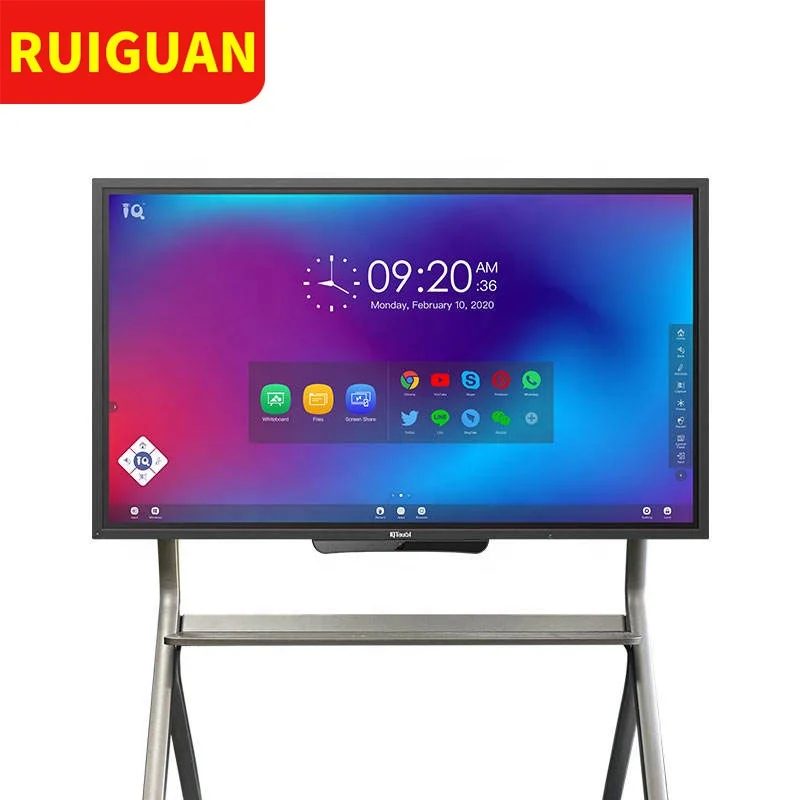 Smart tv сенсорный экран iq доска интерактивный плоский дисплей как с android так и оконной