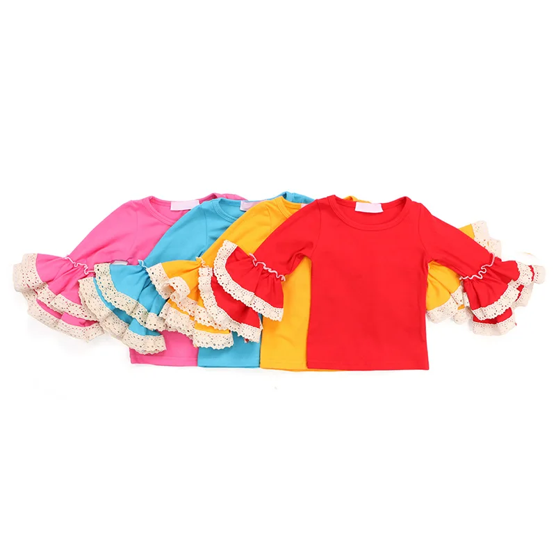 Новое поступление, детские штаны для девочек, оптовая продажа, однотонные хлопковые леггинсы с оборками, детская одежда