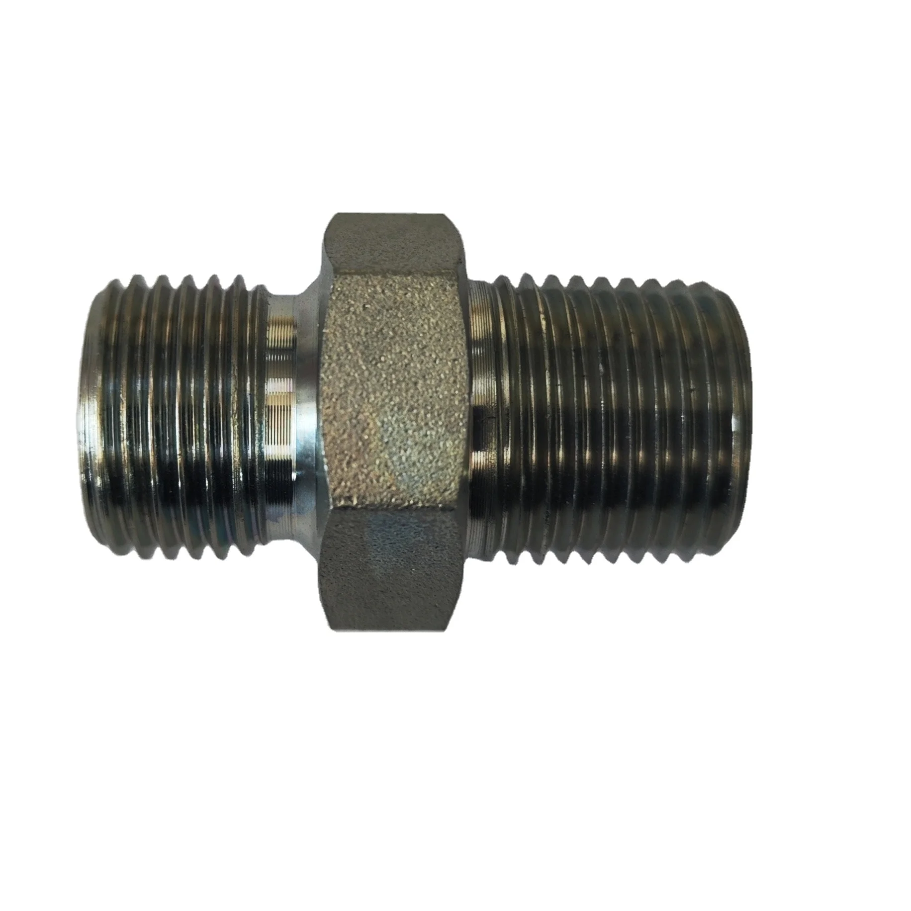 Double Use British Hydraulic Adaptor Bsp Male 60 Deg. Cone Seat/Bonded Seal NPT Male-1BN