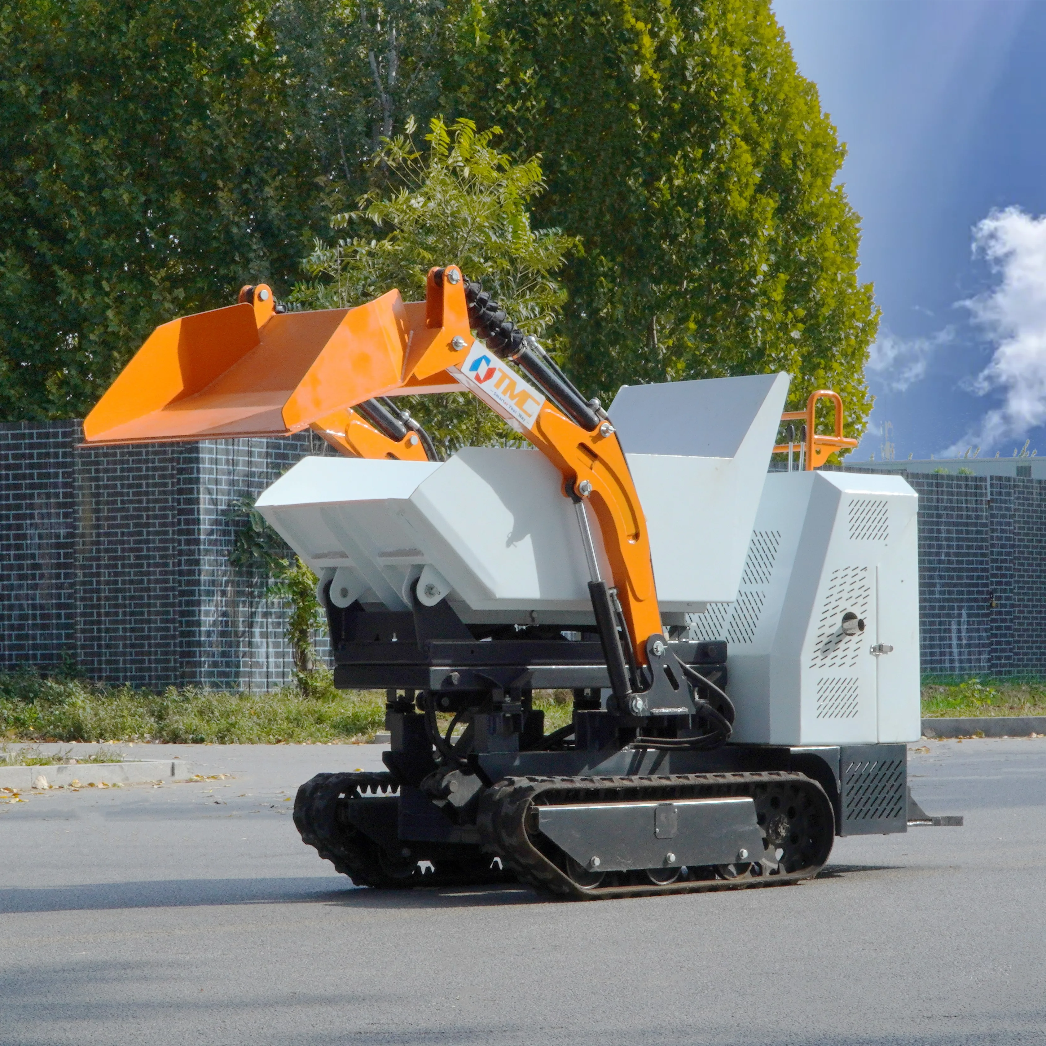 2024 New Mini Dumper Truck Hydraulic Lifting Crawler Dumper Truck 500kg1000kg Mini Dumper Truck