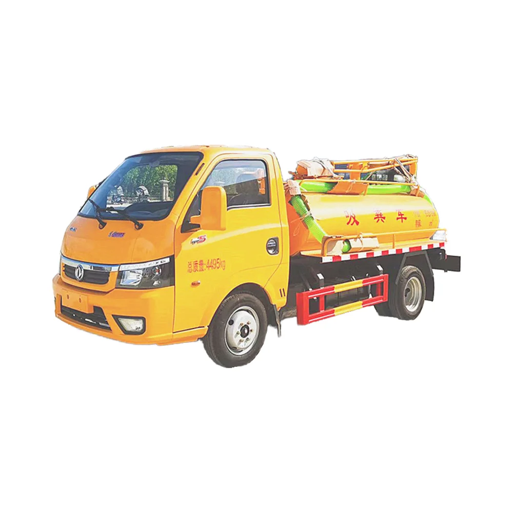 Dongfeng Tuyi 4x2 Diesel Fuel Vacuum Pump Sewage Suction Truck Manual Transmission