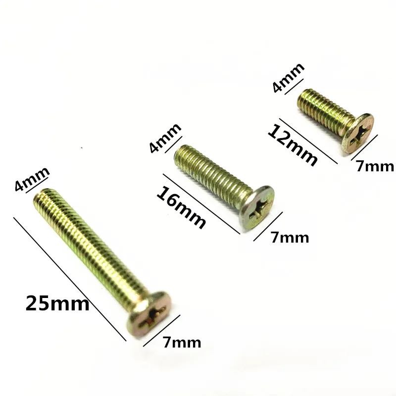 
China manufacture M4x25mm cross round furniture screw 
