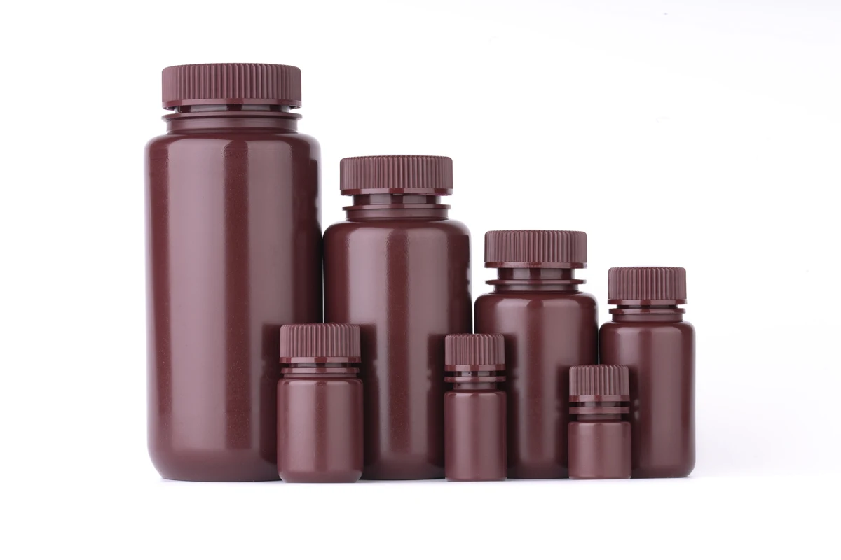 250ml HDPE  Laboratory Medical Solid  plastic  reagent bottle wide mouthed reagent bottle 250ml bottle