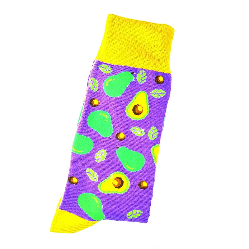 European and American code original combed cotton quality puppy avocado fun men and women  cute socks