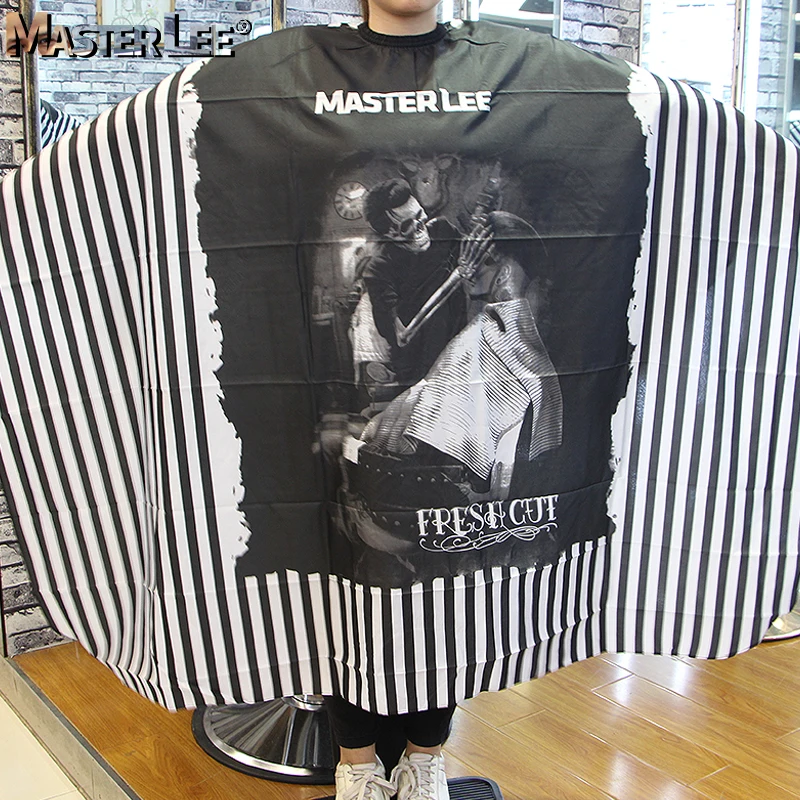 Masterlee Brand new trend Hair Cutting Cape Customized Pattern Fabric barber
