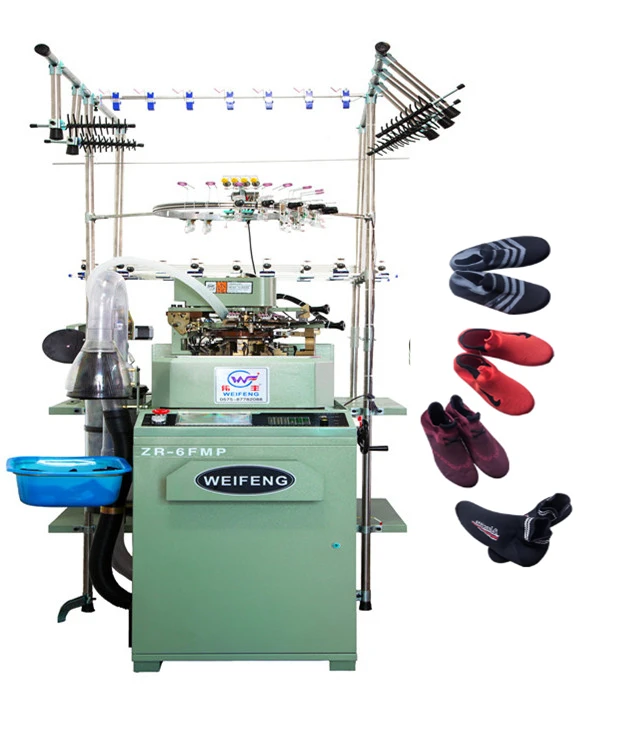 new design fully computerized jacquard shoe upper socks making machine
