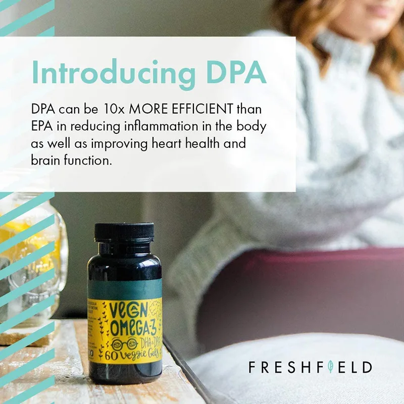 Private Label improving heart health DHA Algae Oil Omega 3 Vegan Capsules