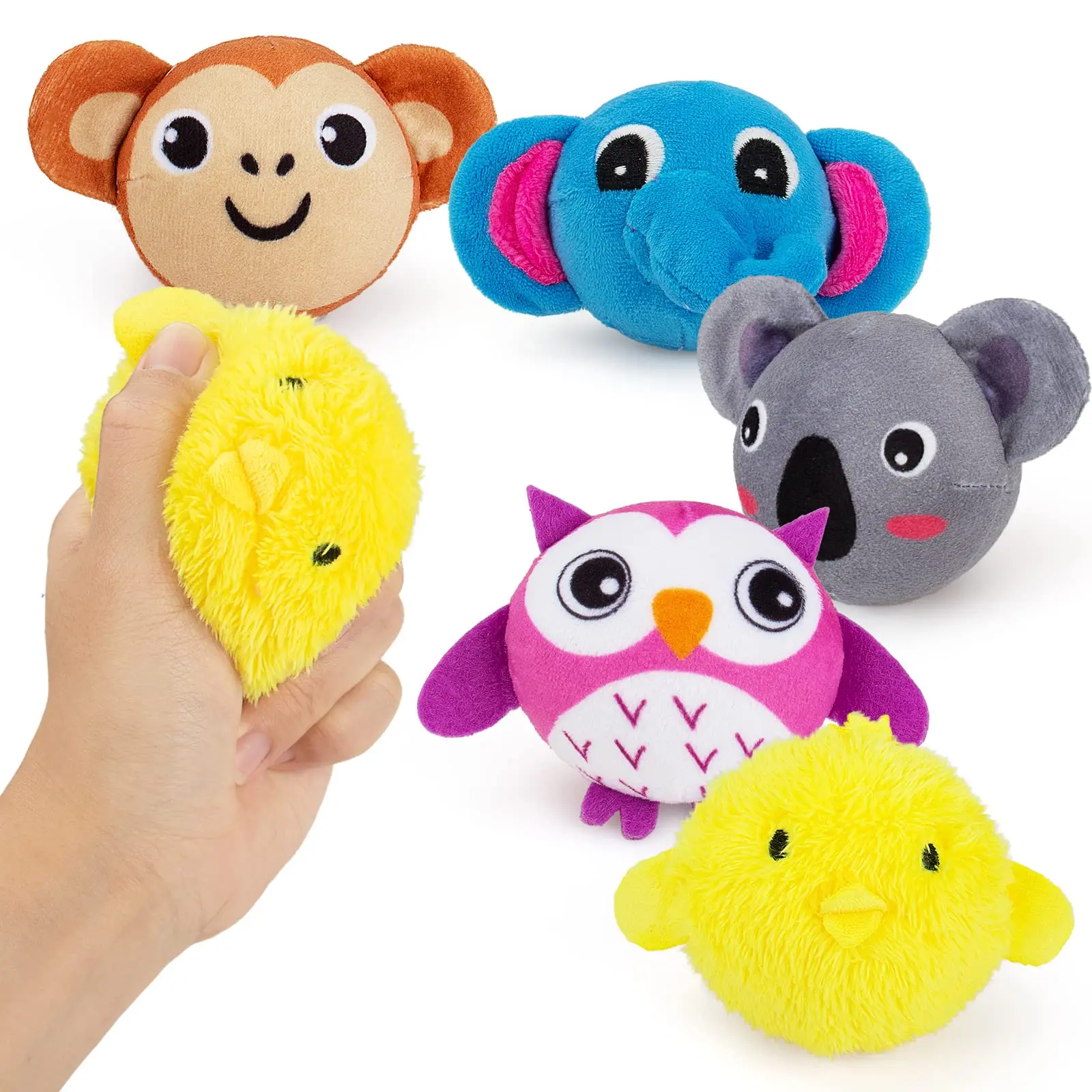 Custom Stress Stuffed Animal Toys Soft Sensory Stress Ball Funny Stress Relief Toys for Kids