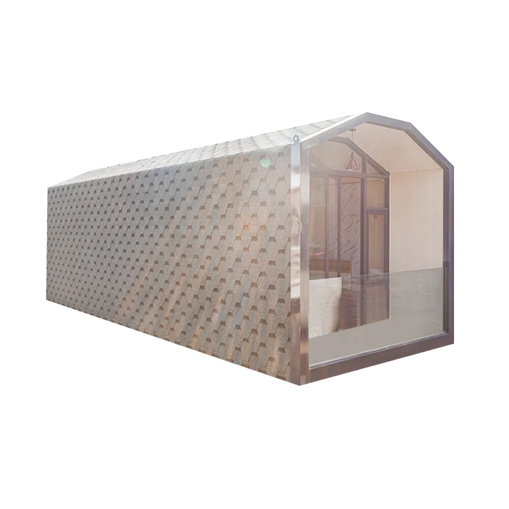 Single person living container room comfortable container hotel with bath room kitchen movable container house