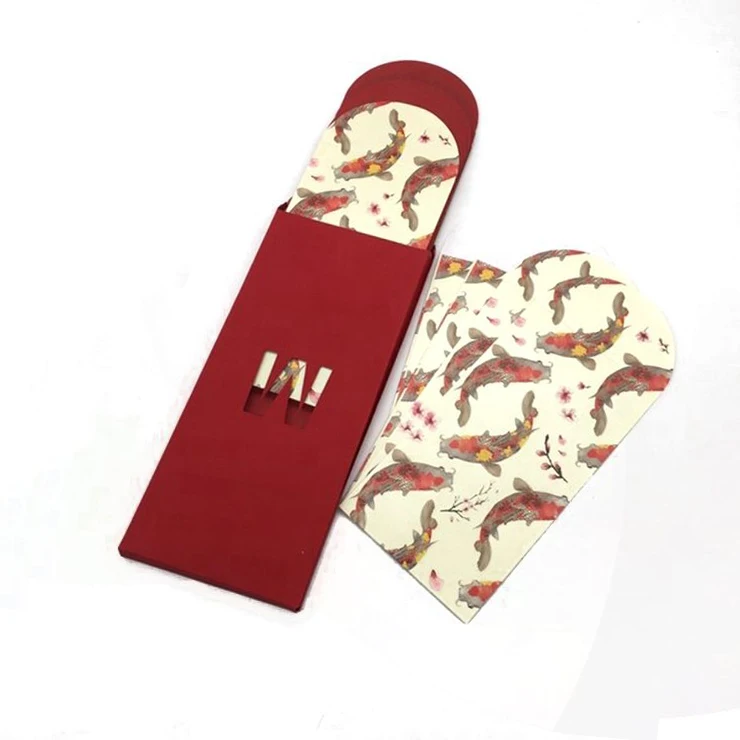 2022 New Design High Quality Red Packet Fancy Money Pocket With Custom Logo Red Envelope