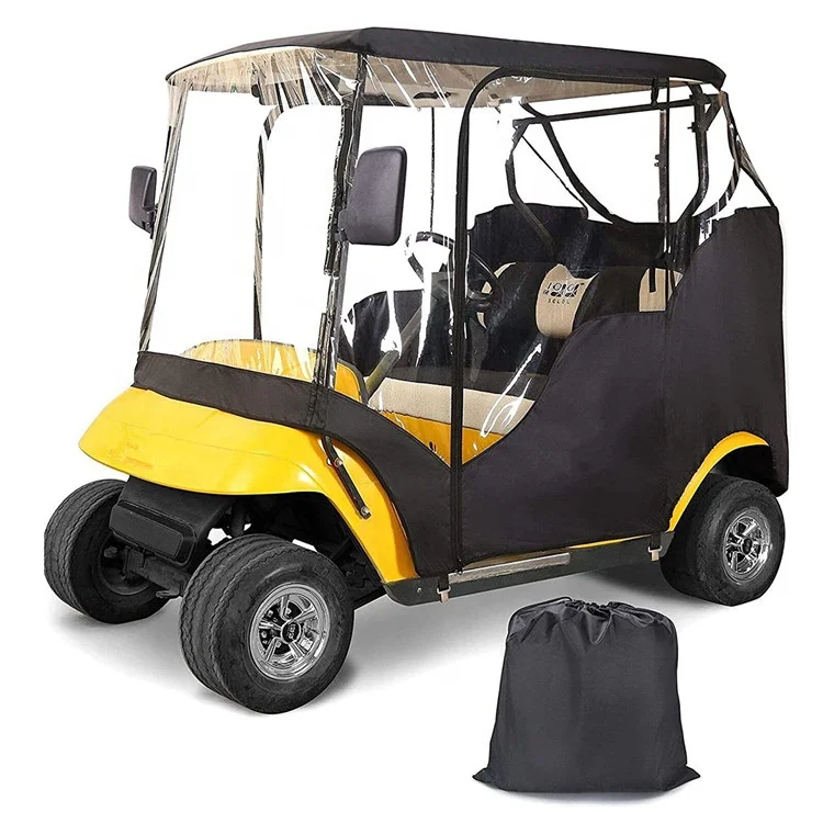 2 Person Golf Cart Cover Enclosure Travel 4 Sided