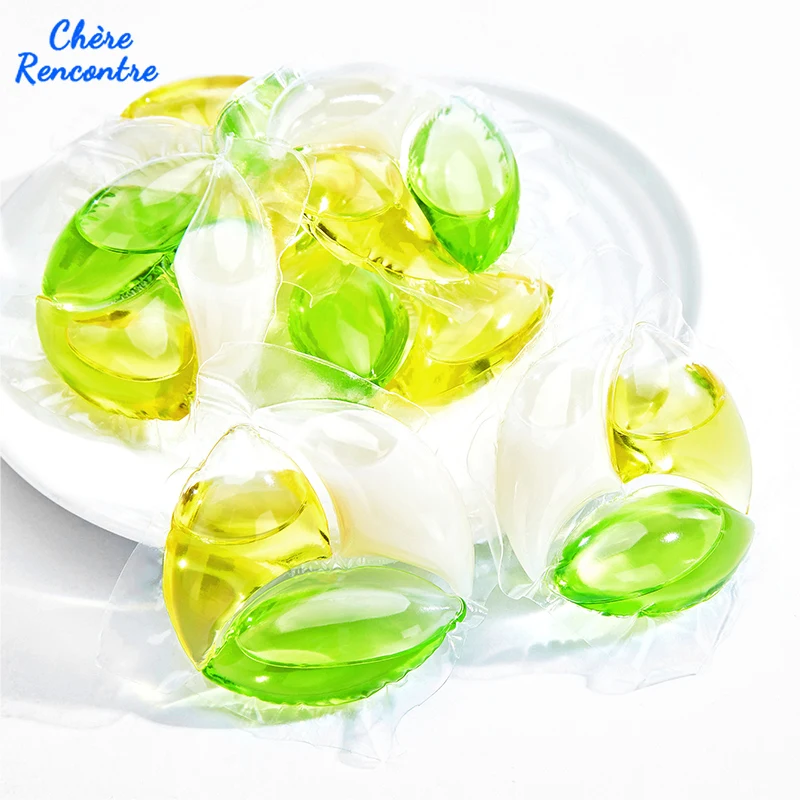 Customized Natural Custom Scent Fragrant Laundry Washing Beads 3 In 1 Laundry Detergent Pods