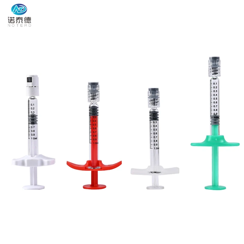 High Quality 1ml long Glass Syringes Cosmetic for Beauty Products