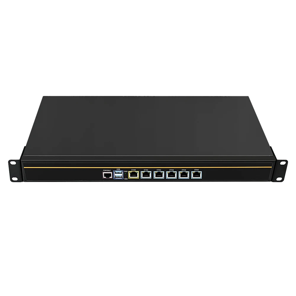 Компактный брандмауэр Vpn 6 2,5 г Gigabit Lan дома Smb сетевой брандмауэр ATOM-D525 Pfsense Aes-ni фрезерный станок с ЧПУ мини ПК сетевое устройство