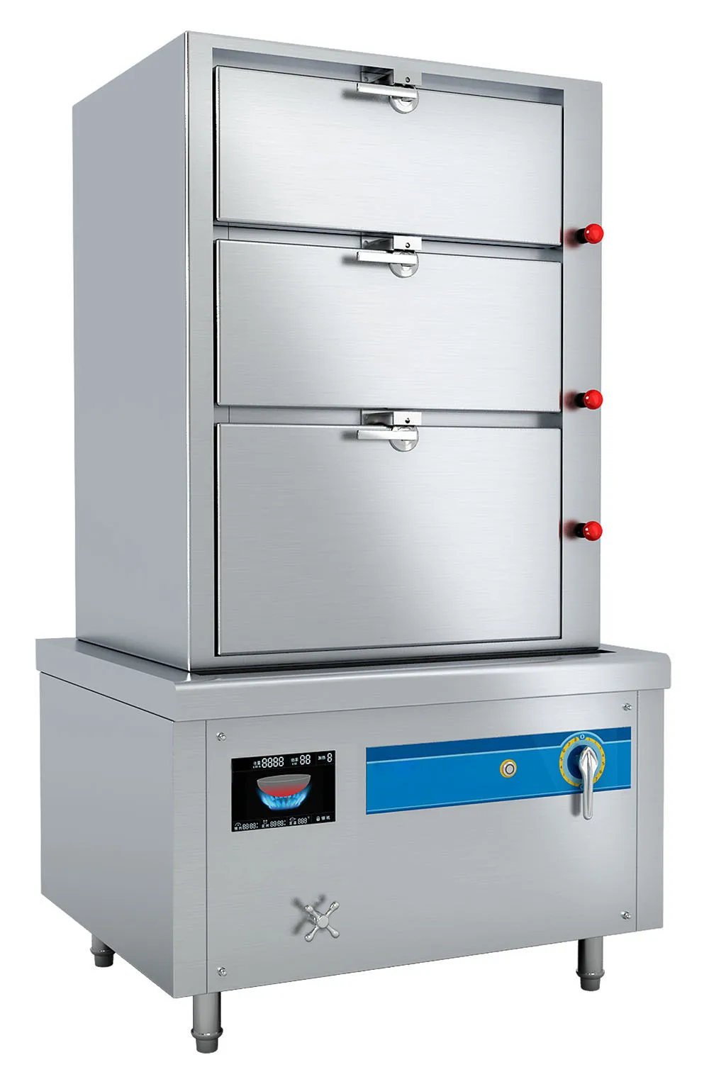 Commercial 380V Seafood Steamed Cabinet Industrial Electric Food Steamers Stainless Steel Induction Soup Rice Steamer Cabinet