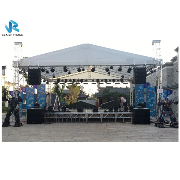 Событий сценическая стропильной системы алюминиевая ферменная конструкция этапа Малая сцена для крепежа осветительных