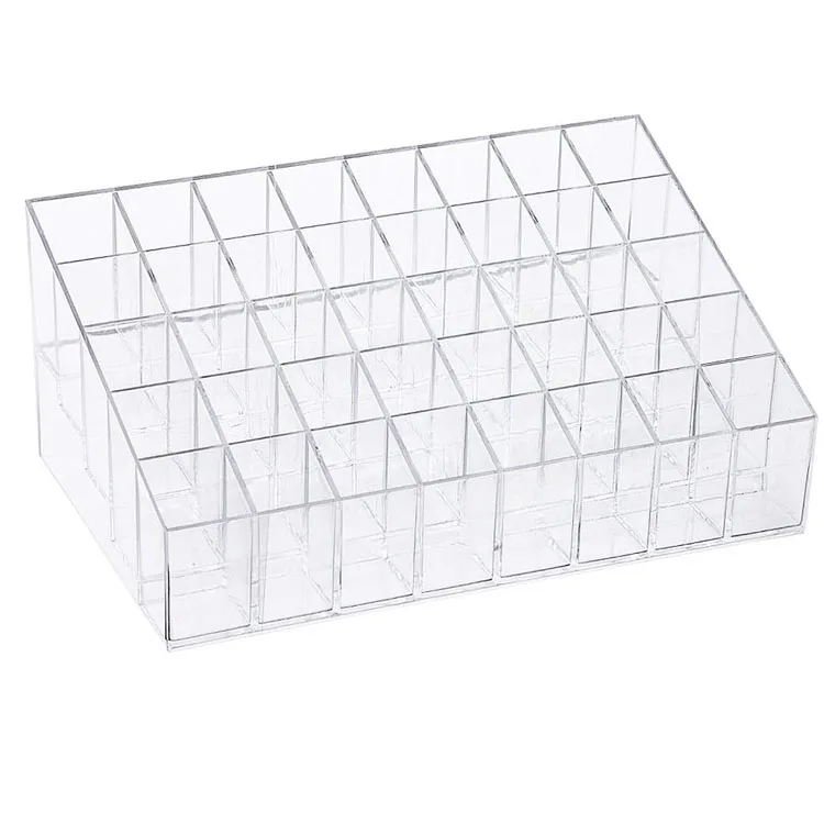 Acrylic Clear Cosmetic Makeup Organizer Stand Shelf For Lipstick
