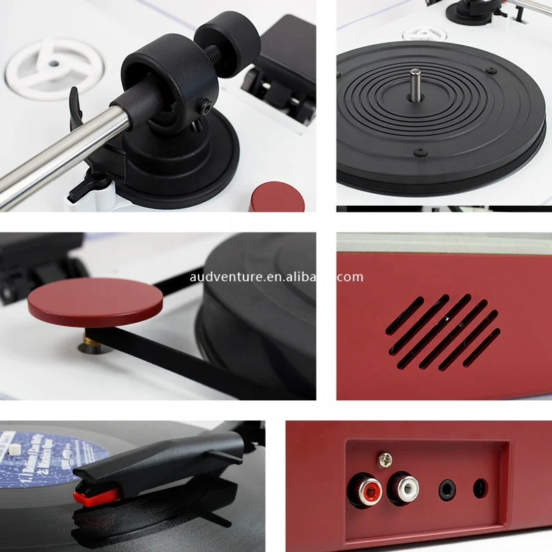 Dust Cover Bluetooth Transmitter Gramophone Phonograph Turntable record player,   Blue tooth vinyl record player