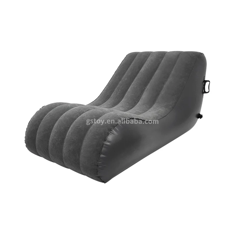 Modern Flocked S shaped sexy sofa bed adult luxury love positions cushion air chair couple inflatable sofa