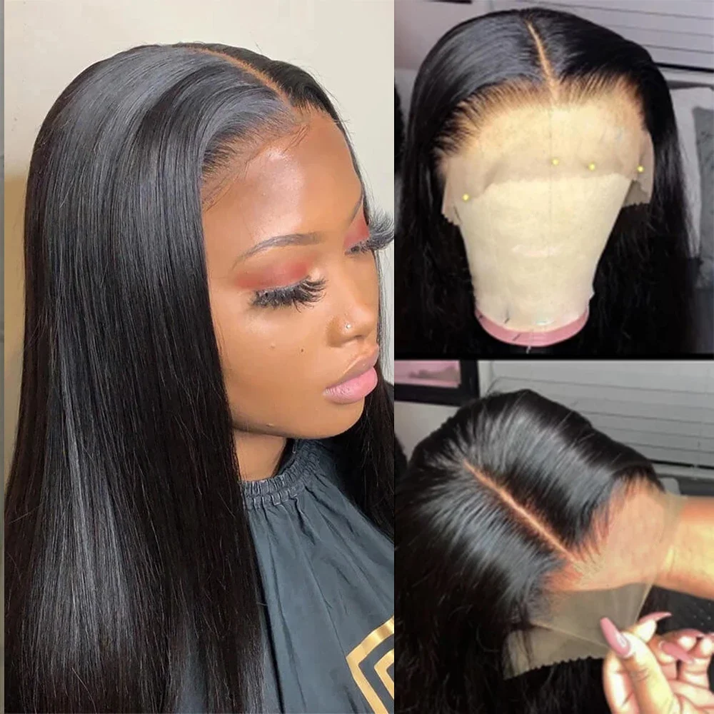 Joedir Cheap 13x4 Lace Front Wigs Glueless Swiss Lace Frontal Raw Indian Virgin Cuticle Aligned Straight Wave Human Hair Wigs