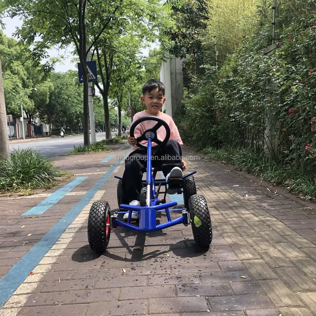 Professional supplier new design with hand brake four wheel heavy duty go karts frame kids pedal parts for kids
