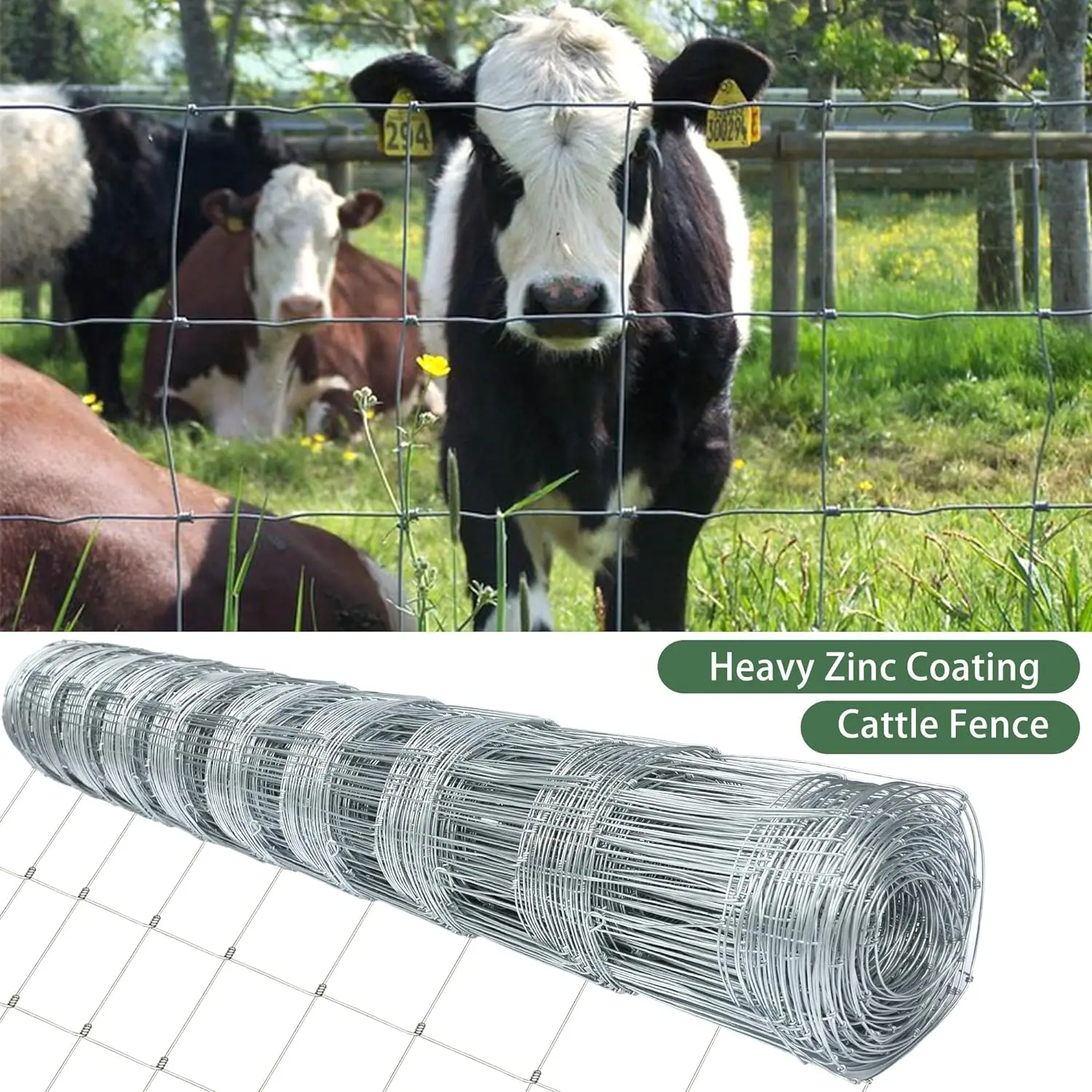 China direct manufacturer cheap price galvanized hinge joint rural cattle fence farm field fence