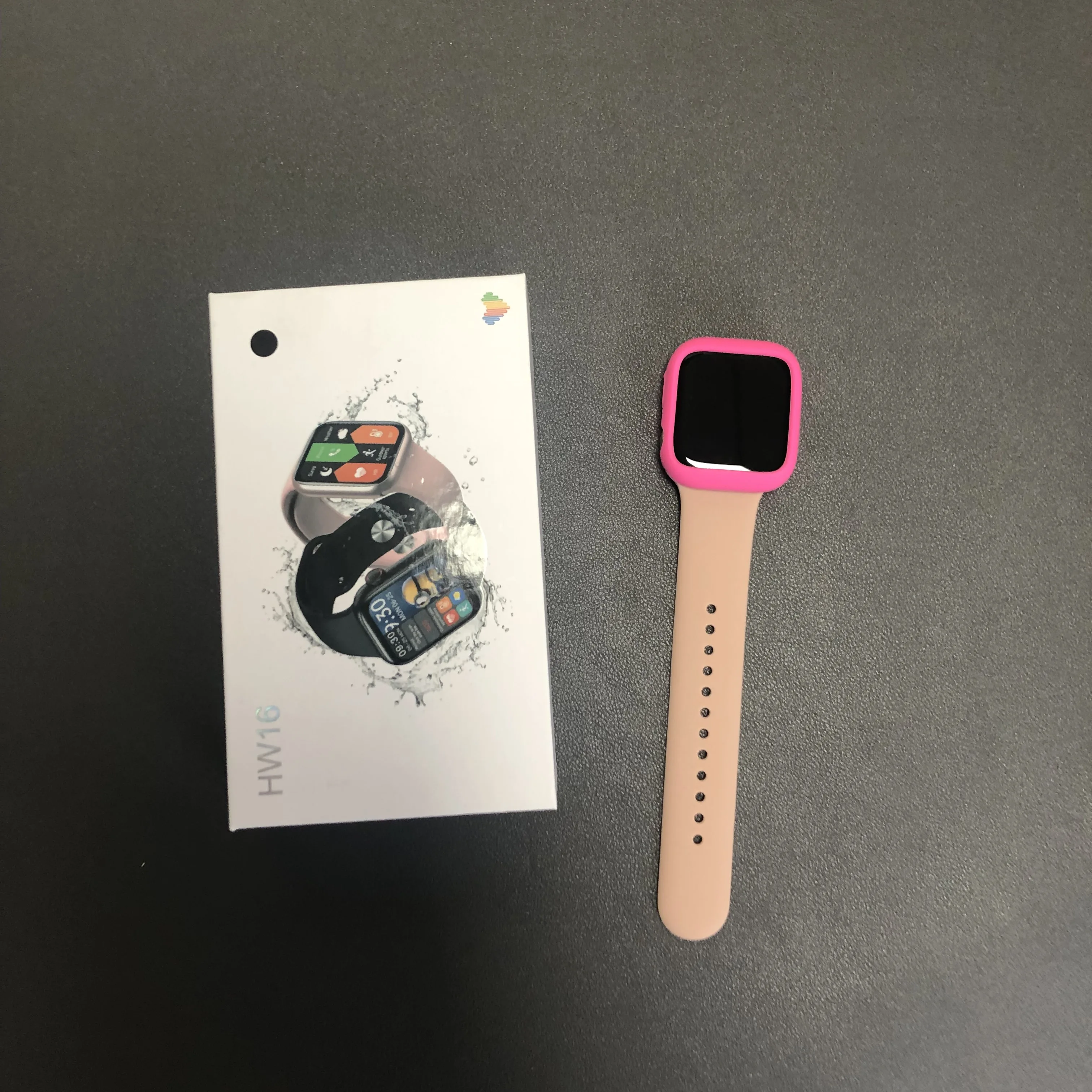 HW16 Smartwatch OEM Manufacturer Series 6 Men android  Fitness Bracelet Custom phone Wallpaper Smart Watch HW16 for men