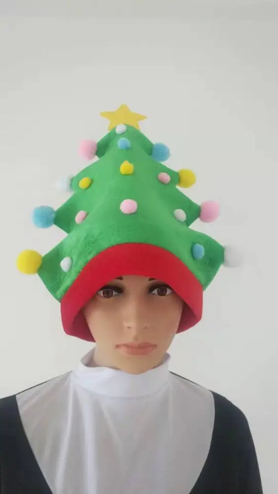 Santa Claus Legs Tree elf novelty funny christmas hat for adults