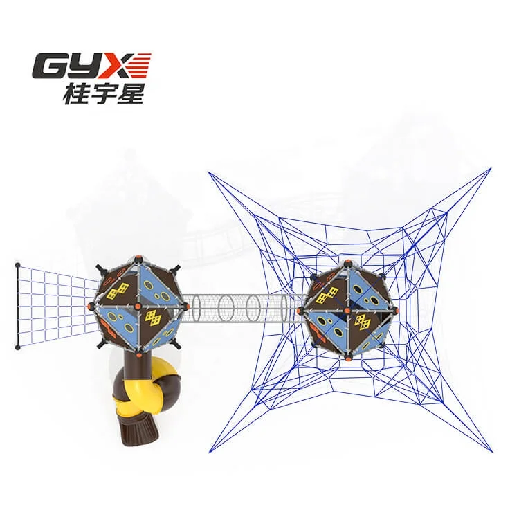 Открытый аттракцион дети ползают аттракцион оборудование с нержавеющей горкой