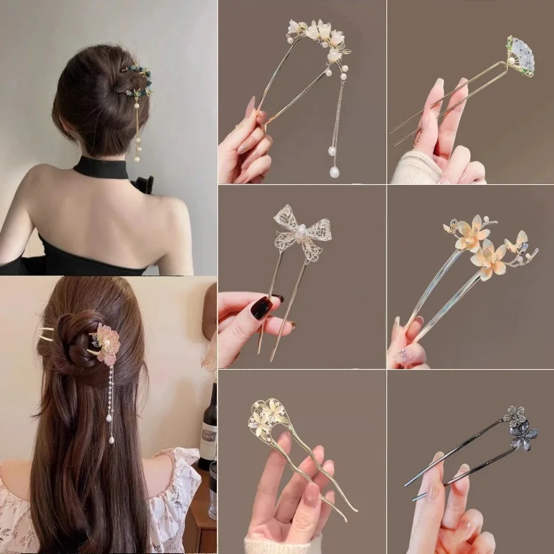 PDANY Factory High End Customized Antique Tassel Hairpin New Chinese Style Antique Clothing Versatile Hair Accessories Hairpin