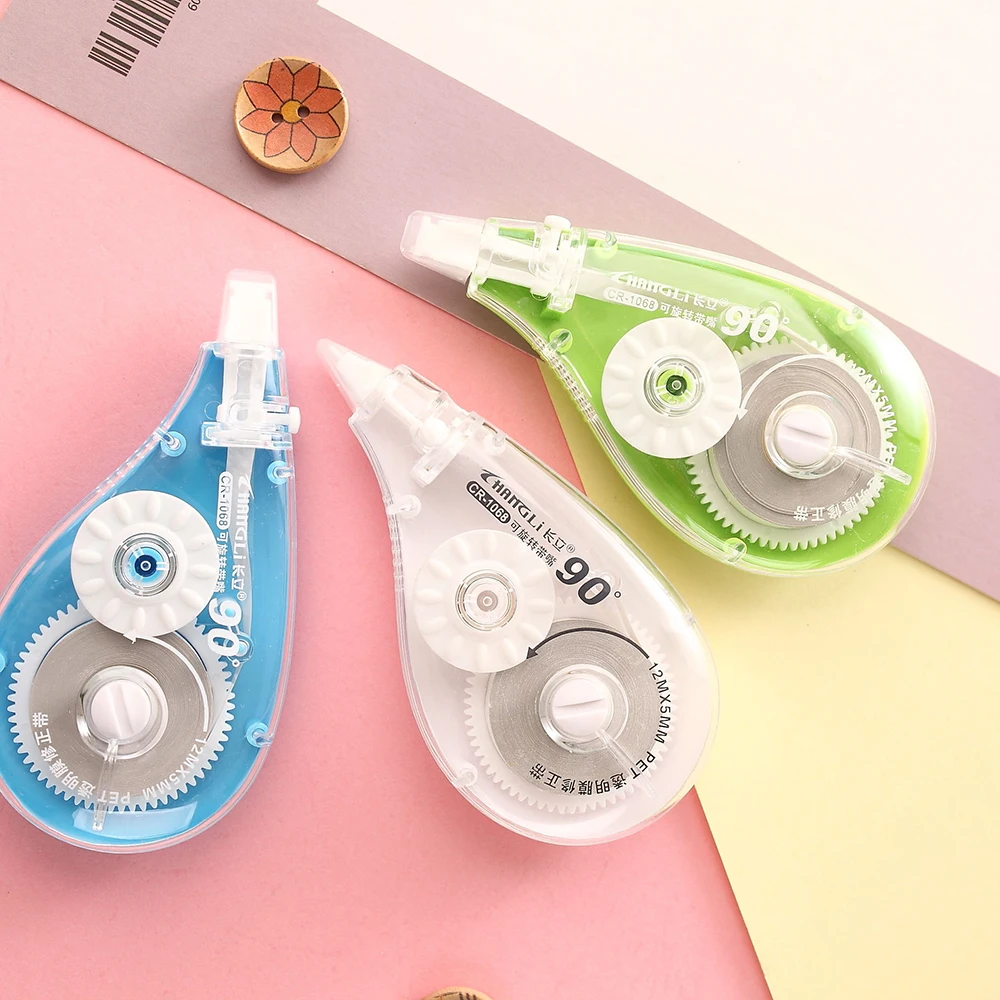 Custom OEM Correction Tape New Creative Transparent Blister Card Plastic 7mm Width Correction Tape for Student Stationery