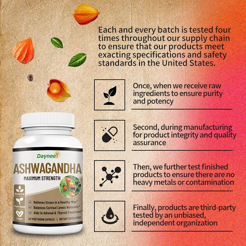 100% herbal thyroid healthy dietary supplements Ashwagandha capsules