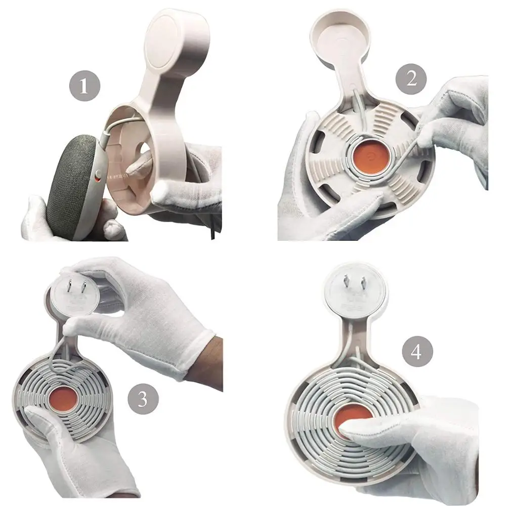 2021 New Outlet Wall Mount Holder for Google Home Mini, A Space-Saving Accessories for Google Home Mini Voice Assistant