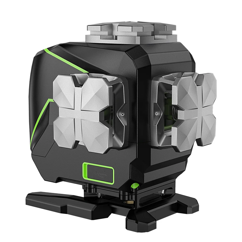 Huepar Osram S03DG с Жесткий Чехол для переноски функция Bluetooth & Открытый импульсном режиме 3D зеленый лазерный луч linelaserlevel 12 линейный уровень