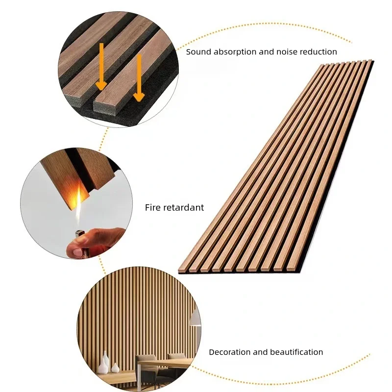 Высококачественные звукоизоляционные стеновые панели Mdf Akupanel деревянные настенные акустические войлочные для внутренней отделки стен и потолка
